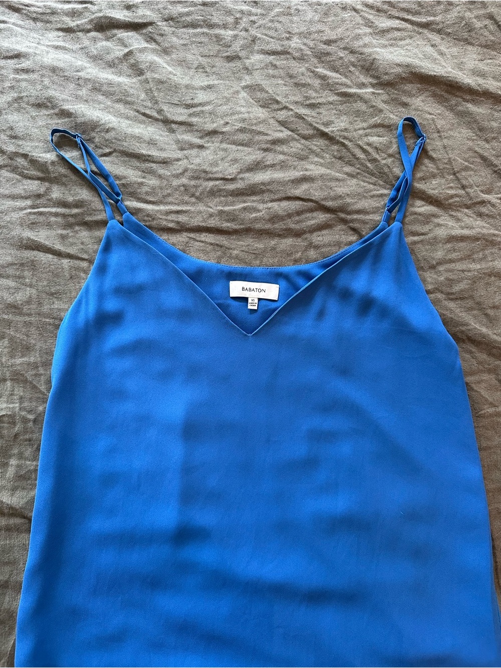 Babaton Blue Slip Dress with adjustable straps - Picture 7 of 10